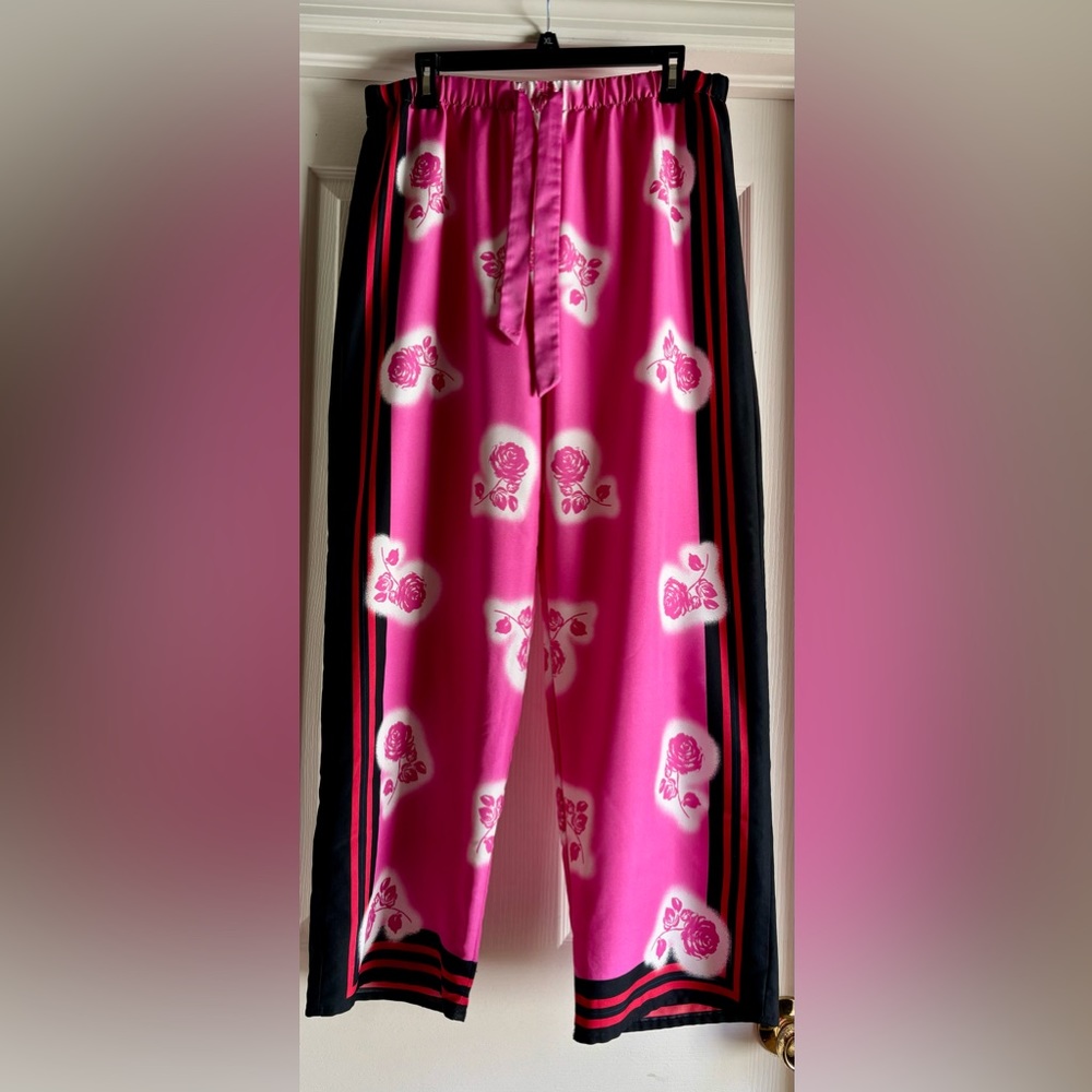 Victoria Secret Floral and Stripe Pajama Pants